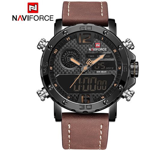 Naviforce Moška ura NF9134 rjava Cene