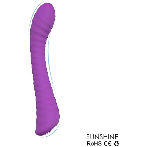 Sex HD Sunshine - vibrator G-točke s žljebovima na baterije (ljubičasti) Slike