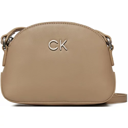 Calvin Klein Ročna torba Re-Lock Seasonal Crossbody Sm K60K611445 Silver Mink PFA