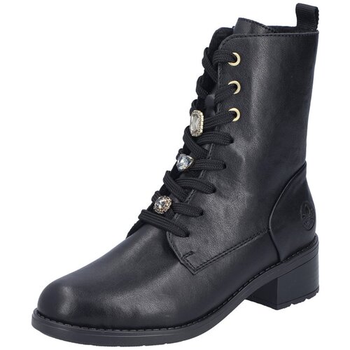 Rieker Gležnjače na vezanje crna Slike