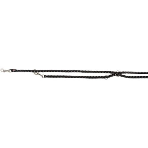 Trixie Povodec Cavo prilagodljiv S-M 200 cm/12mm črna/srebrn Cene