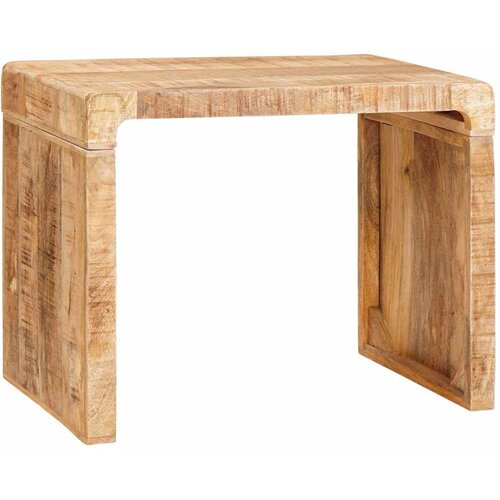  Konačna Stolić Smeđa 60 x 35 x 46 cm Čvrsto drvo manga Slike