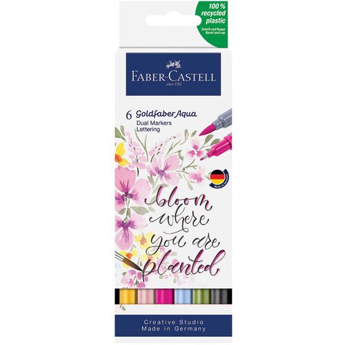 Marker OBOSTRANI AKVAREL 6BOJA LETTERING GOLDFABER FABER CASTELL 164524 SORTIRANO BLISTER Cijene