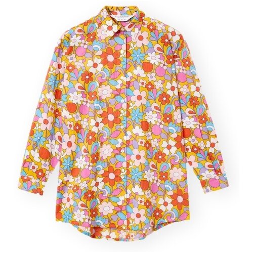Compania Fantastica Srajce & Bluze COMPA&Ntilde;IA FANT&Aacute;STICA Shirt 43910 - Flowers 18 Večbarvna Cene