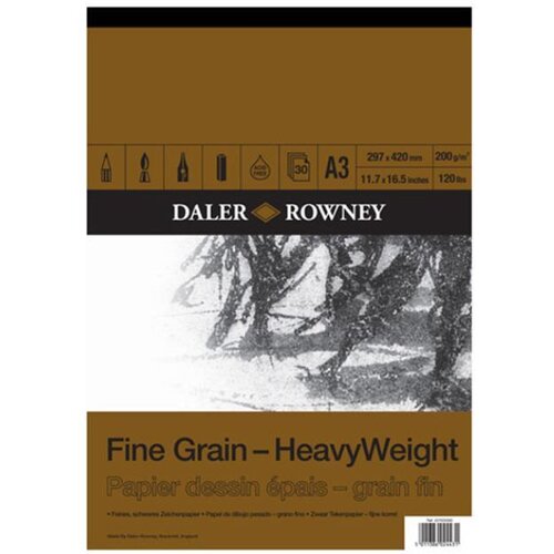 Daler Rowny Skicirka Fine Grain 200g A3 30 listna, (22005505) Slike
