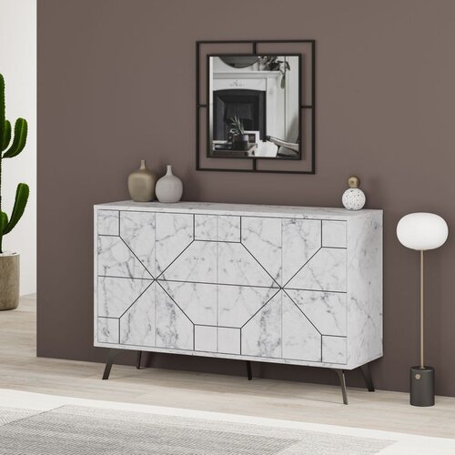 Hanah home Dune - Carrara White Console Cene