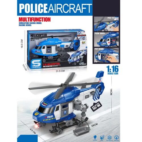 MRX TOYS Merx igračka helihopter sa svetlom i zvukom, plavi Slike