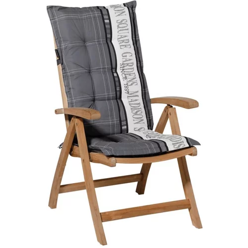 Madison jastuk za stolicu visokog naslona Garden 123 x 50 cm sivi