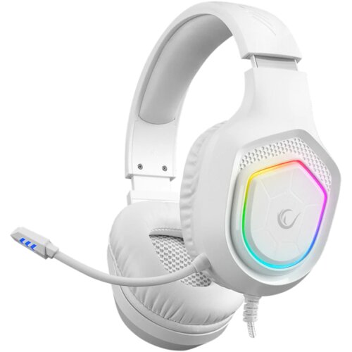  Slu&scaron;alice sa mikrofonom gaming RAMPAGE RM-K90 VECTOR white, RGB LED, Type-C Cijene