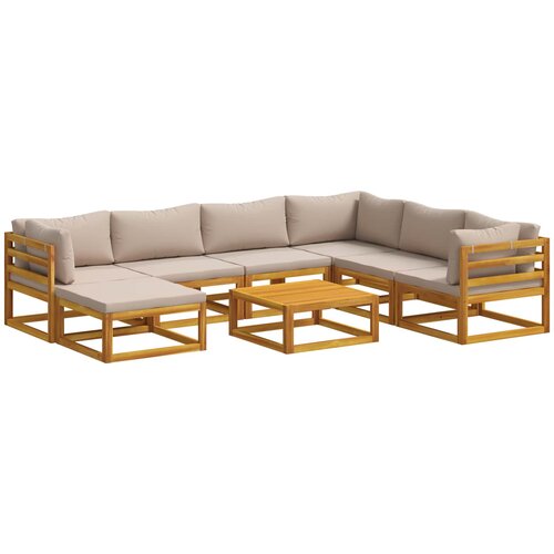  Set sofe 8 kom. Prirodna Čvrsto drvo akacije Cijene