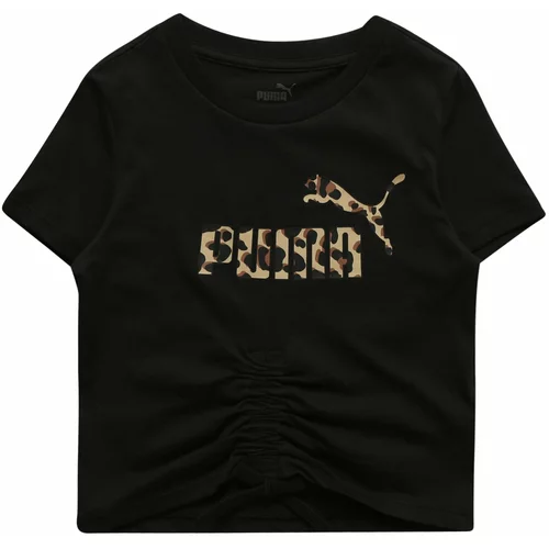 Puma Majica 'Essential' bež / rjava / črna