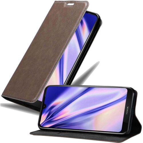 Cadorabo Ohi&scaron;je, združljivo z Nokia 4.2 v kavovinsko rdeča - Za&scaron;čitni ovitek z magnetnim zapiranjem, stoječo funkcijo in režo za kartice, (20549786) Cene
