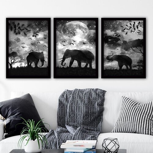 Wallity Set uramljenih slika 3SC48, 3 Dela Cene