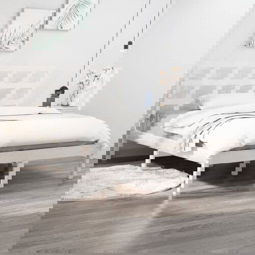 Furnova Posteljni okvir bel iz trdnega lesa 160x200 cm, (21937008) Slike