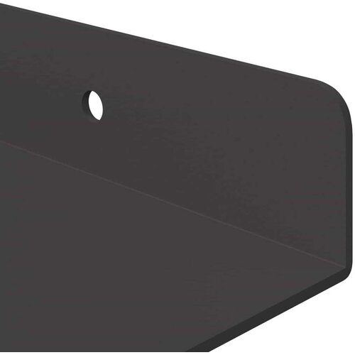  Polica na zidu s policom Zidne 3 pcs Crna 80 x 9 x 2.5 cm Slike