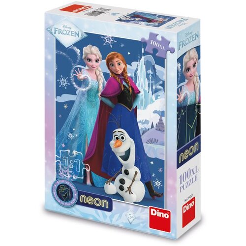 Dino Frozen: Čarobne sestre puzzle set 100 XL neon delova Cene