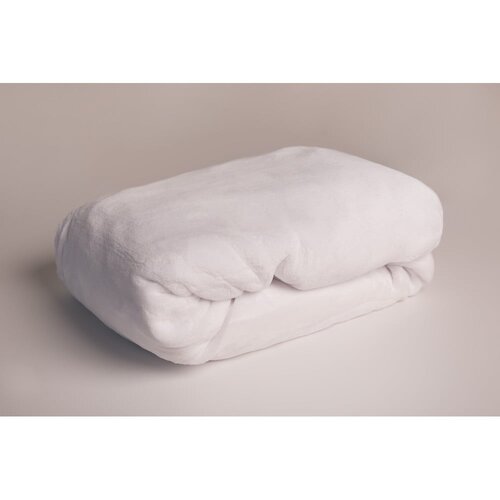 Jerry Fabrics Bela napenjalna rjuha iz mikropliša 90x200 cm – Cene