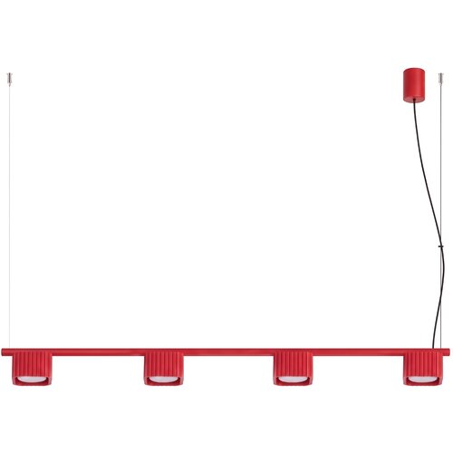 Sollux Lighting Lestenec RIFF 4 rdeč Gx53, (5000499626) Cene