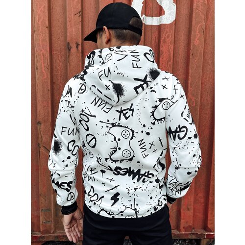 DStreet Men&amp;#039;s Hooded Sweatshirt White Slike