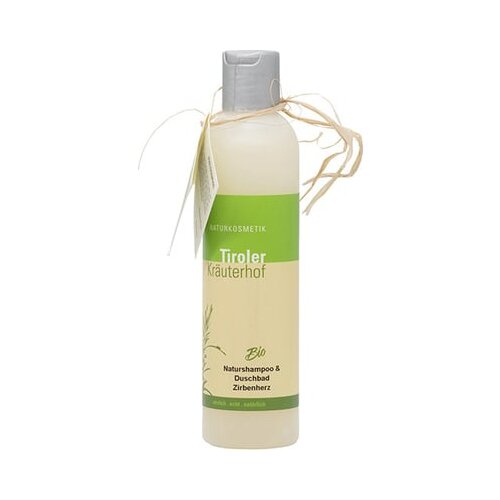 Tiroler Kr&amp;auml;uterhof naraven &amp;scaron;ampon in gel za prhanje zirbenherz - 200 ml Slike