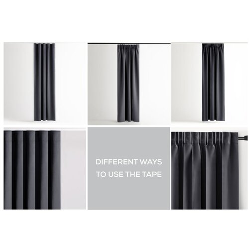 Restilo Antracitno siva zatamnjujuća/termo izolacijska zavjesa 140x270 cm Pleat &amp;ndash; Slike