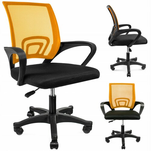 Kancelarijska stolica SMART od Mesh platna - Crno/oranž ( CM-946590 ) Cene