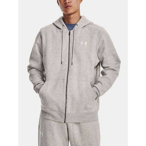 Under Armour Sweatshirt UA Essential Fleece FZ Hood-GRY - Mens Cene