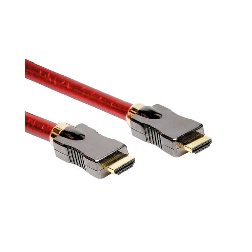 Roline HDMI priključni kabel 2.00 m 11.04.5902 dvostruko zaštićen, Ultra HD (8K) crvena [1x muški konektor HDMI - 1x muš Cijene