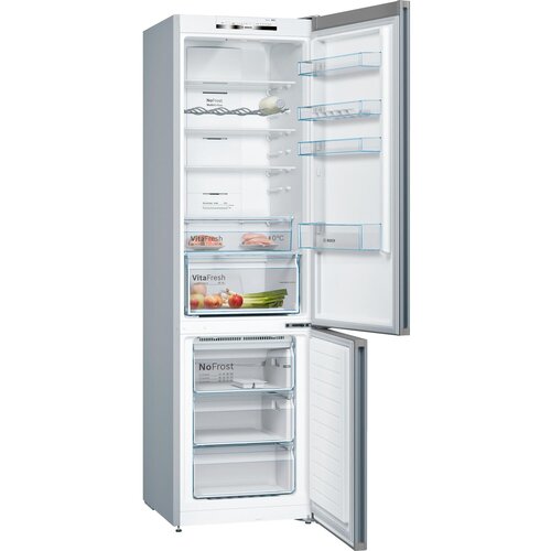 Bosch Hladilnik z zamrzovalnikom KGN39VLEB, 203 cm, 279 l + 89 l, razred E, srebrne barve Slike