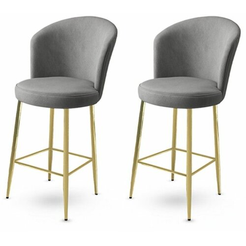 HANAH HOME alte - grey, gold greygold bar stool set (2 pieces) Slike