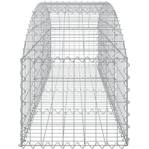  Gabionska ko&amp;scaron;ara s lukom 200x50x40/60 cm pocinčano željezo Slike