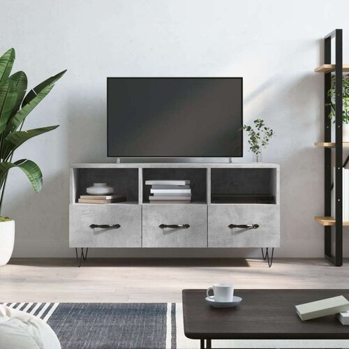 vidaXL TV omarica betonsko siva 102x36x50 cm inženirski les Cene