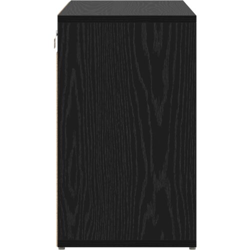 VidaXL ormar za cipele crni hrast 52.5 x 30 x 50 cm konstruirano drvo Slike