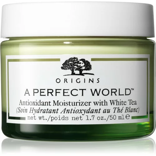 Origins A Perfect World Antioxidant Moisturizer with White Tea zaščitna dnevna in nočna krema za obraz 50 ml za ženske