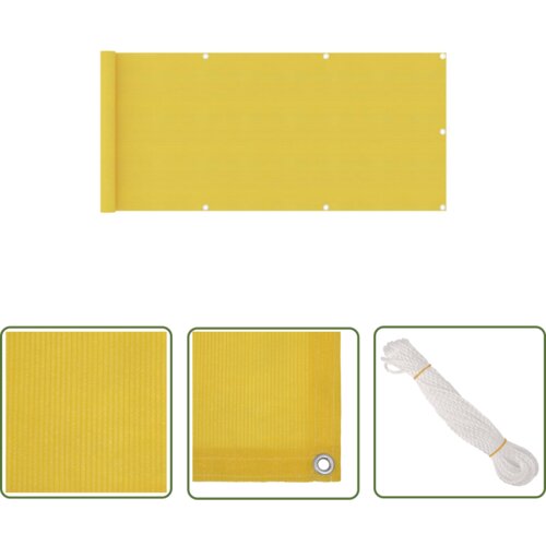  The Living Store Balkonsko platno rumeno 75x500 cm HDPE - Balkonsko Platno, (21743400) Cene