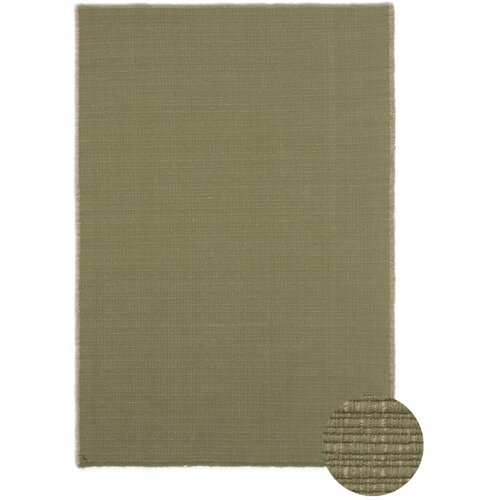 Lorena Canals Kaki zelena ročno tkana bombažna preproga 200x300 cm Handloom &ndash; Cene