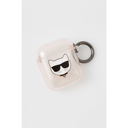 Karl Lagerfeld Ovitek za airpods prozorna barva Slike