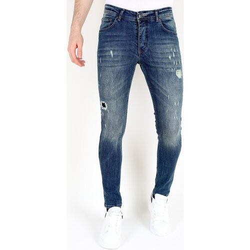 Mario Morato Kavbojke slim 148659006 Modra Cene