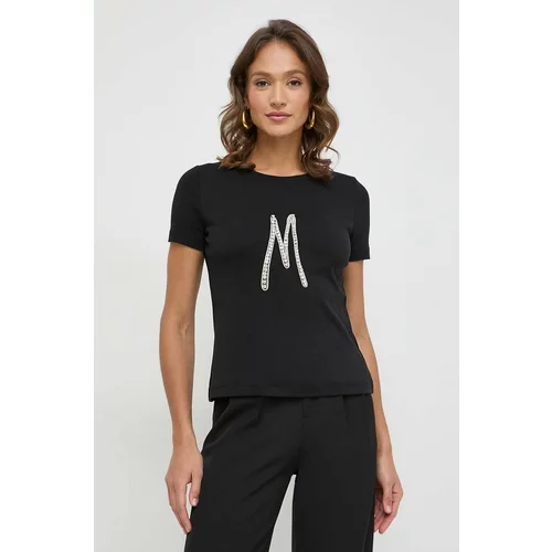 Marciano Guess Pamučna majica za žene, boja: crna