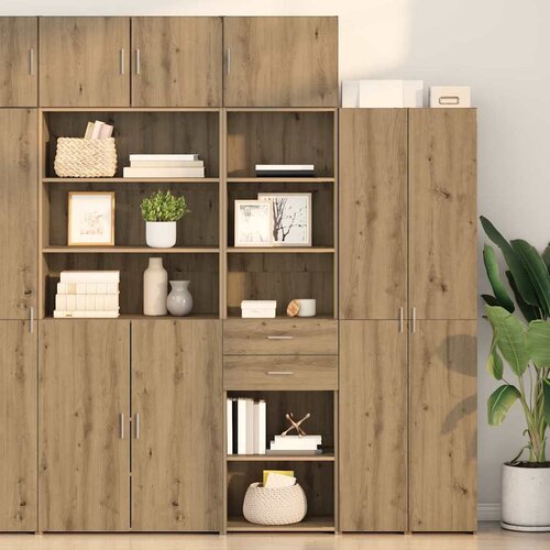 VidaXL Highboard Umjetnički hrast 50 x 42,5 x 185 cm Konstruirano drvo Slike