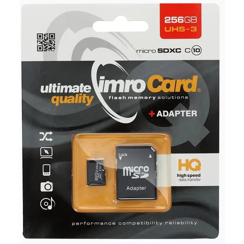  Spominska kartica 256GB Imro microSD class 10 UHS-3 + adapter
