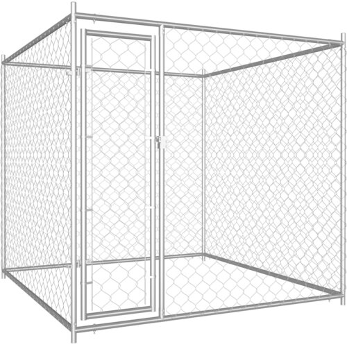 VidaXL Zunanji pasji boks 193x193x185 cm Slike