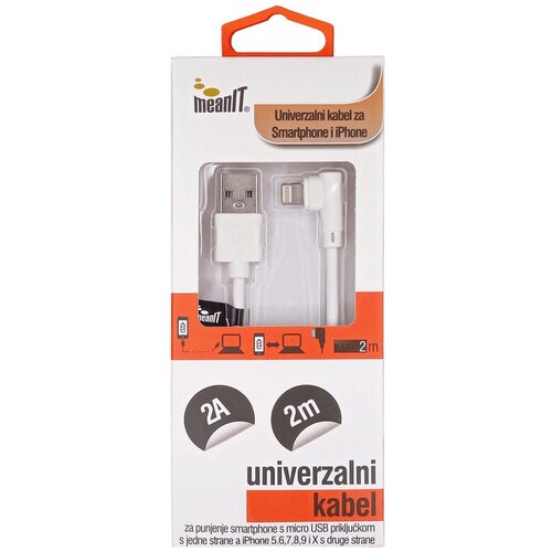 Meanit USB kabl za pametni telefon i iPhone FLIP 1A Cijene