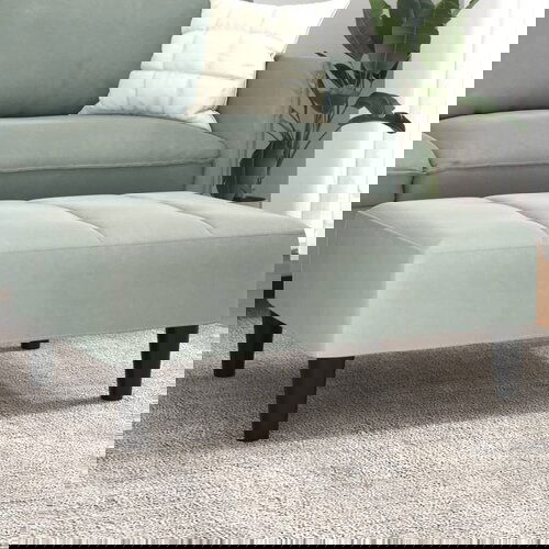 VidaXL Stolček za noge svetlo siv 77x55x31 cm žamet Slike