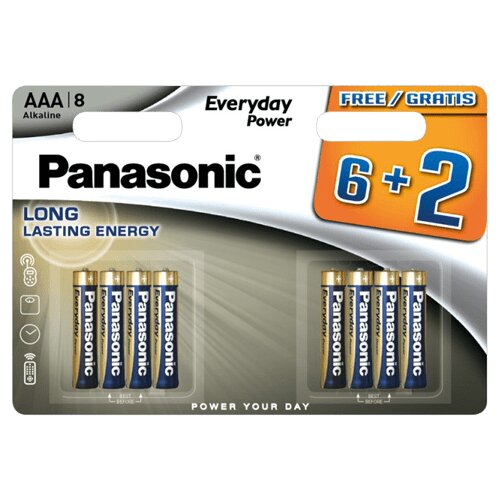 Panasonic Everyday Power AAA (LR3) 8/1 alkalna baterija Slike