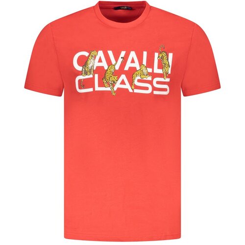 Cavalli Class Mu&amp;scaron;ka Majica Kratkih Rukava Crvena Slike