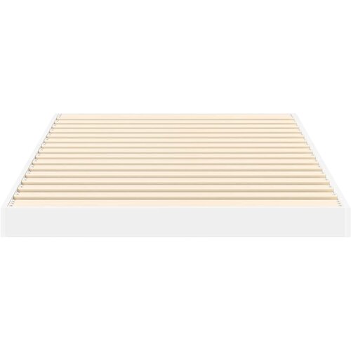  Krevet s daskama Bijelo 75 x 190 cm Konstruirano drvo Slike