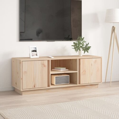 vidaXL TV omarica 110x35x40,5 cm trdna borovina Cene