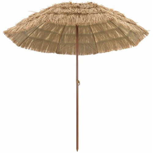 vidaXL Plažni dežnik Naravna 205 x 205 x 210 cm Poliester in jeklo, (5000207262) Cene