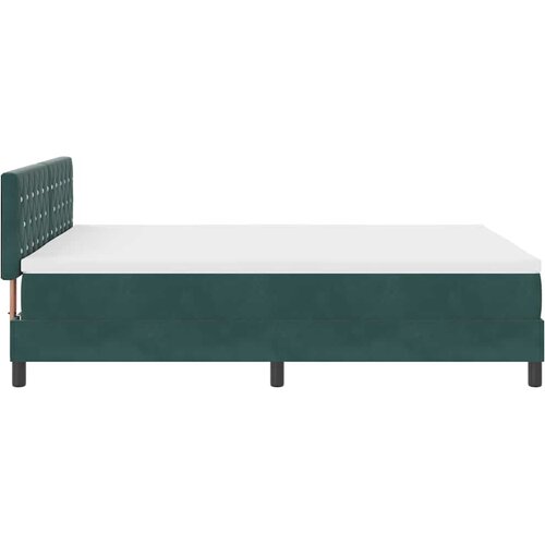  LED Box Spring Krevet Tamnozelena 140 x 200 cm Bar&amp;scaron;un Slike